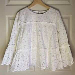VINEYARD VINES Eyelot Tiered Top
